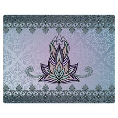 Abstract Decorative Floral Design, Mandala Double Sided Flano Blanket (medium)  by FantasyWorld7