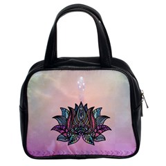 Abstract Decorative Floral Design, Mandala Classic Handbag (two Sides) by FantasyWorld7