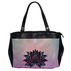 Abstract Decorative Floral Design, Mandala Oversize Office Handbag by FantasyWorld7