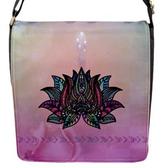 Abstract Decorative Floral Design, Mandala Flap Closure Messenger Bag (s) by FantasyWorld7