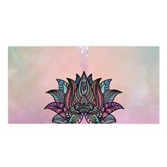 Abstract Decorative Floral Design, Mandala Satin Shawl by FantasyWorld7