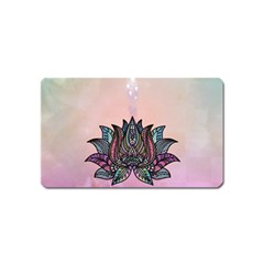 Abstract Decorative Floral Design, Mandala Magnet (name Card) by FantasyWorld7