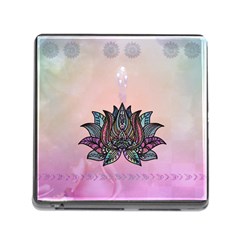 Abstract Decorative Floral Design, Mandala Memory Card Reader (square 5 Slot) by FantasyWorld7