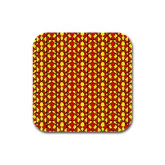 Rby 28 Rubber Square Coaster (4 Pack)  by ArtworkByPatrick