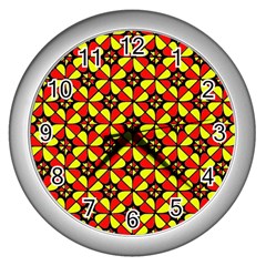 Rby 29 Wall Clock (silver) by ArtworkByPatrick