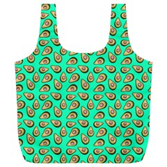 Tropical Aqua Avocadoes Full Print Recycle Bag (xl) by snowwhitegirl