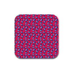 Tropical Pink Avocadoes Rubber Square Coaster (4 Pack)  by snowwhitegirl