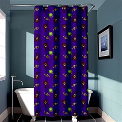 School Girl Braids Dark Blue Shower Curtain 36  X 72  (stall)  by snowwhitegirl