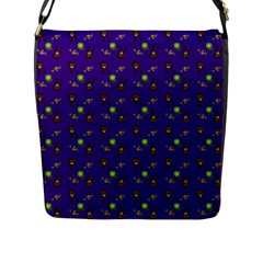 School Girl Braids Dark Blue Flap Closure Messenger Bag (l) by snowwhitegirl