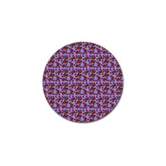 Lazy Cat Floral Pattern Lilac Polka Golf Ball Marker (4 Pack) by snowwhitegirl