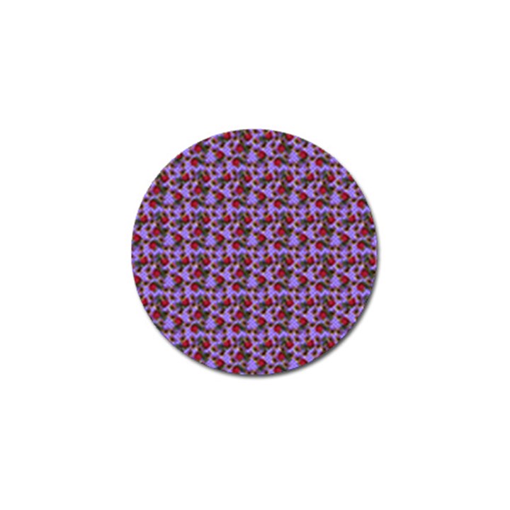 Lazy Cat Floral Pattern Lilac Polka Golf Ball Marker (4 pack)