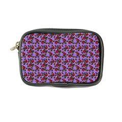 Lazy Cat Floral Pattern Lilac Polka Coin Purse by snowwhitegirl