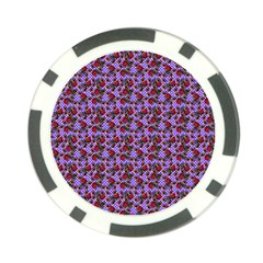 Lazy Cat Floral Pattern Lilac Polka Poker Chip Card Guard (10 Pack) by snowwhitegirl