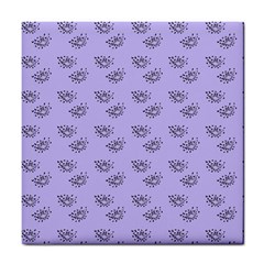 Zodiac Bat Lilac Tile Coaster by snowwhitegirl