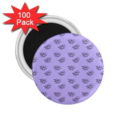 Zodiac Bat Lilac 2 25  Magnets (100 Pack)  by snowwhitegirl