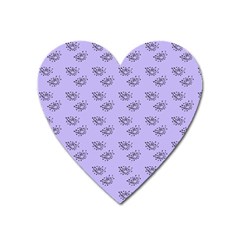 Zodiac Bat Lilac Heart Magnet by snowwhitegirl