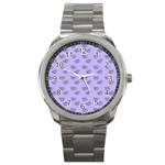 Zodiac Bat Lilac Sport Metal Watch Front