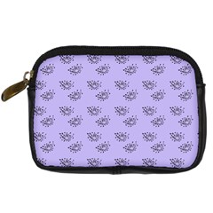 Zodiac Bat Lilac Digital Camera Leather Case by snowwhitegirl