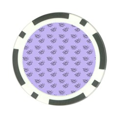 Zodiac Bat Lilac Poker Chip Card Guard (10 Pack) by snowwhitegirl