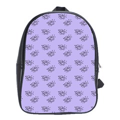 Zodiac Bat Lilac School Bag (large) by snowwhitegirl