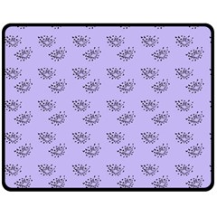 Zodiac Bat Lilac Double Sided Fleece Blanket (medium)  by snowwhitegirl