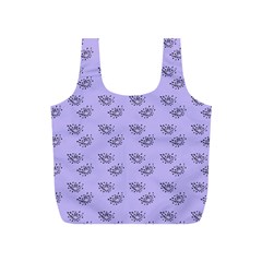 Zodiac Bat Lilac Full Print Recycle Bag (s) by snowwhitegirl