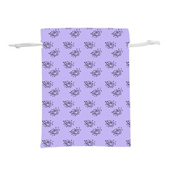 Zodiac Bat Lilac Lightweight Drawstring Pouch (l) by snowwhitegirl