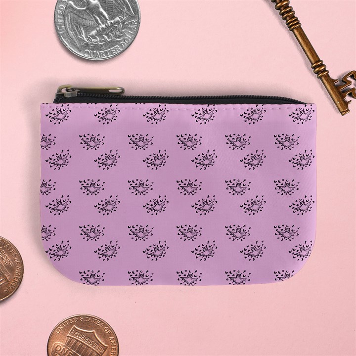 Zodiac Bat Pink Mini Coin Purse