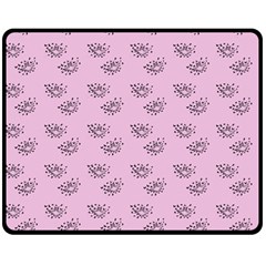 Zodiac Bat Pink Fleece Blanket (medium)  by snowwhitegirl