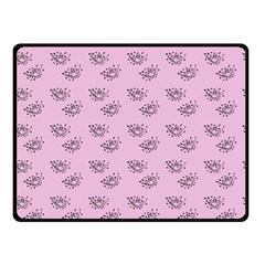 Zodiac Bat Pink Double Sided Fleece Blanket (small)  by snowwhitegirl