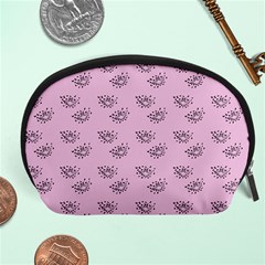 Zodiac Bat Pink Accessory Pouch (large) by snowwhitegirl