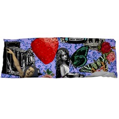 Vintage Girls Floral Collage Body Pillow Case (dakimakura) by snowwhitegirl