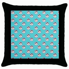 English Breakfast Aqua Throw Pillow Case (black) by snowwhitegirl