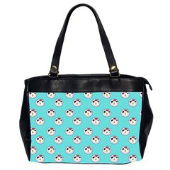 English Breakfast Aqua Oversize Office Handbag (2 Sides) by snowwhitegirl