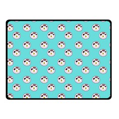 English Breakfast Aqua Double Sided Fleece Blanket (small)  by snowwhitegirl