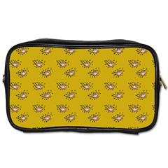 Zodiac Bat Pink Yellow Toiletries Bag (one Side) by snowwhitegirl