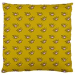 Zodiac Bat Pink Yellow Large Cushion Case (Two Sides) Back