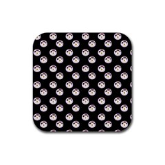 English Breakfast Black Rubber Coaster (square)  by snowwhitegirl