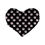 English Breakfast Black Standard 16  Premium Heart Shape Cushions Back