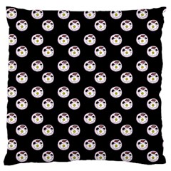 English Breakfast Black Large Flano Cushion Case (two Sides) by snowwhitegirl