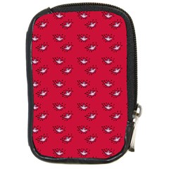 Zodiac Bat Pink Red Compact Camera Leather Case by snowwhitegirl