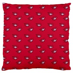 Zodiac Bat Pink Red Large Cushion Case (one Side) by snowwhitegirl