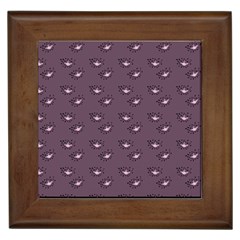 Zodiac Bat Pink Grey Framed Tile by snowwhitegirl