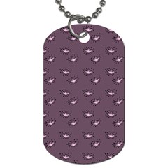 Zodiac Bat Pink Grey Dog Tag (one Side) by snowwhitegirl