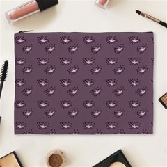 Zodiac Bat Pink Grey Cosmetic Bag (xl) by snowwhitegirl