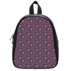 Zodiac Bat Pink Grey School Bag (small) by snowwhitegirl