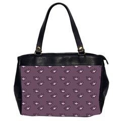 Zodiac Bat Pink Grey Oversize Office Handbag (2 Sides) by snowwhitegirl