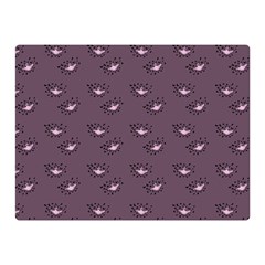 Zodiac Bat Pink Grey Double Sided Flano Blanket (mini)  by snowwhitegirl