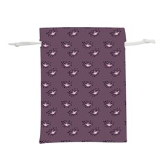 Zodiac Bat Pink Grey Lightweight Drawstring Pouch (s)