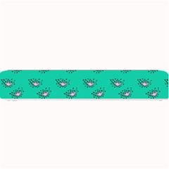 Zodiac Bat Pink Teal Small Bar Mats by snowwhitegirl